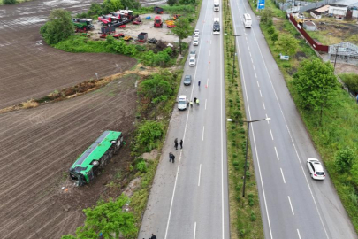 Tur otobüsü devrildi: 46 yaralı