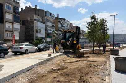 Gemlik’te sahil düzenleme çalışmaları hız kazandı