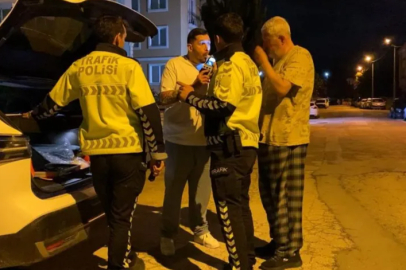 Bursa'da alkollü sürücüye alkolmetre dersi
