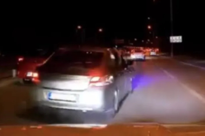 Bursa'da makas atan sürücü trafiği tehlikeye attı