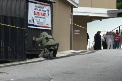 Bursa'da gerçeğini aratmayan bomba tatbikatı