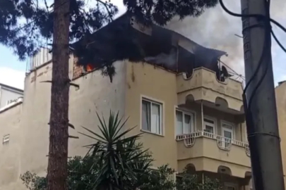 Bursa'da çatı yangını paniği