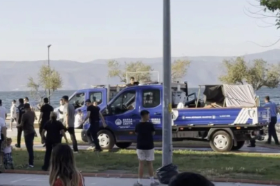 Mudanya sahilinde seyyar satıcı denetimi
