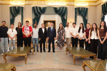 Başkan Vekili Biba, şampiyon marşın bestecilerini ağırladı