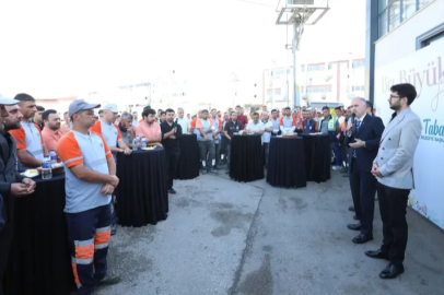 Başkan Taban temizlik işleri müdürlüğü personeliyle buluştu