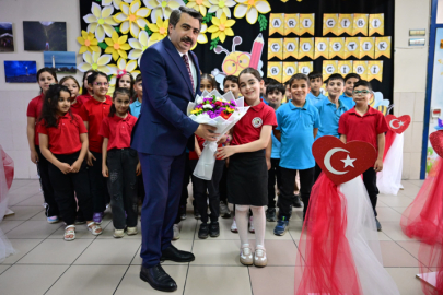 Başkan Yılmaz, miniklerin karne heyecanına ortak oldu