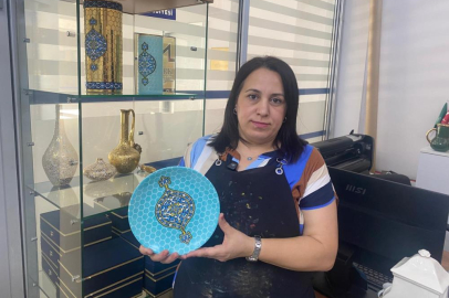 Bursa'nın Tarihi mekanları cam süsleme sanatıyla cam ürünlerde buluşuyor