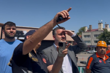 Başkan Vekili Biba, olay yerinde