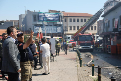 Büyükşehir'den Kayhan'daki yangına hızlı müdahale