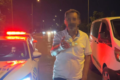 Bursa'da alkollü sürücü, basın mensubuna tükürdü