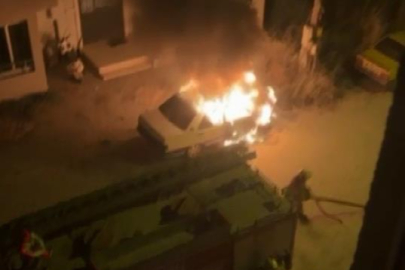 Bursa'da gece yarısı maskeli kundaklama
