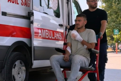 Bursa'da iş kazası parmaklarından etti