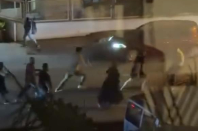 Bursa’da aileler arasında meydan muharebesi kamerada