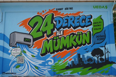UEDAŞ, "24 derece ile mümkün" mesajını trafolara taşıdı
