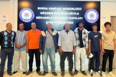 Bursa'da düzensiz göçmen operasyonu