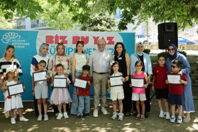 Nilüferli çocuklar okula kütüphanelerde hazırlandı