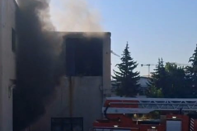 Bursa'da metal fabrikasında yangın
