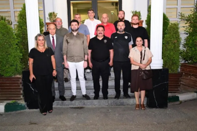 Bursaspor yönetimi ve taraftarı, Bursa emniyetiyle buluştu