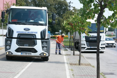 Osmangazi’de yeşil alanlarda titiz çalışma