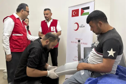 Türk Kızılay Gazze'de Protez Destek Projesi başlattı