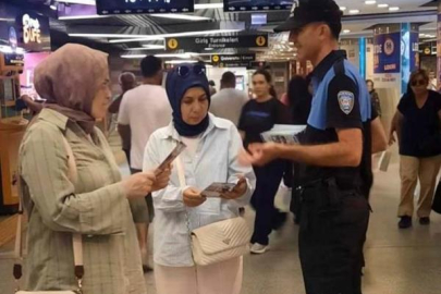 Bursa’da polis ekiplerinden vatandaşlara güvenlik bilgilendirmesi