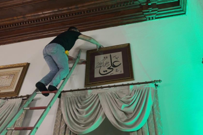 Üftâde Hazretleri makamında baskı levhalar yenilendi