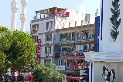 Gemlik'de pasajın çatısında yangın paniği
