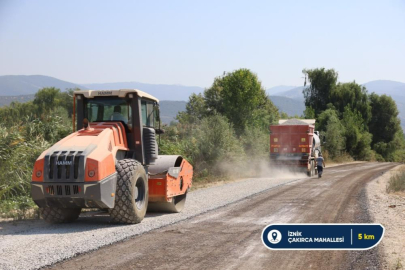 Büyükşehir 5 ilçede yolları yeniliyor