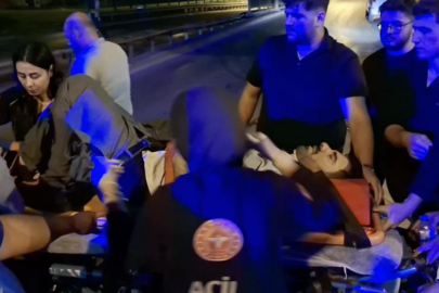 Bursa'da otomobiliyle direğe çarpan sürücünün can pazarı