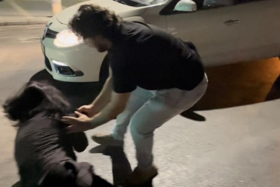 Ters yola girdi, ortalığı birbirine kattı: Gazetecilere tükürdü, polis aracına saldırdı