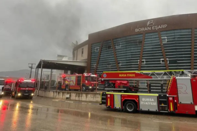 Bursa'da korkutan fabrika yangını