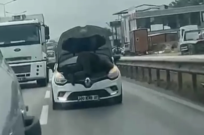 Bursa'da seyir halinde tamirat kamerada