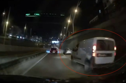 Bursa'da  makas atarak trafiği tehlikeye attı