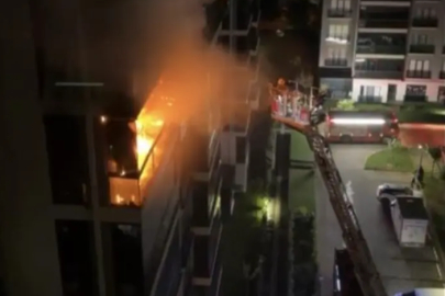 Bursa'da apartman dairesinde yangın...