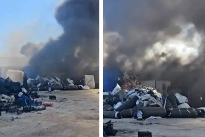 Bursa'da geri dönüşüm tesisinde korkutan yangın