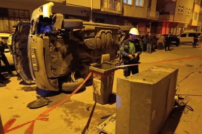 Bursa'da minibüsü devirdi, arkasına bakmadan kaçtı