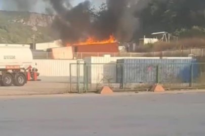 Bursa'da tarlada bulunan baraka alevlere teslim oldu