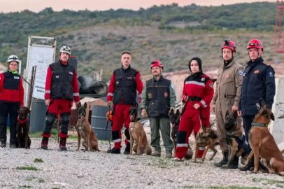 İnegöl'de K9'lara hayat kurtaran eğitim