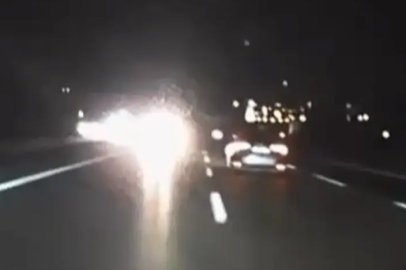Bursa'da otobanda korku dolu anlar