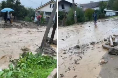 Karacabey'de dere taştı, ekipler alarma geçti