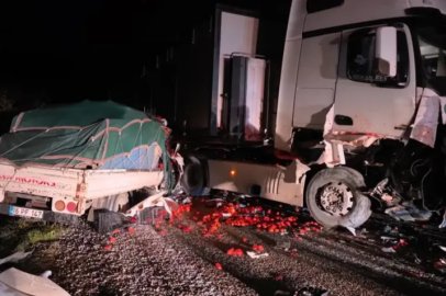 Bursa'da TIR ile kamyonet kafa kafaya çarpıştı: 2 ağır yaralı