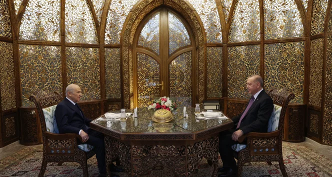 Cumhurbaşkanı Erdoğan ile MHP Lideri Bahçeli iftarda bir araya geldi