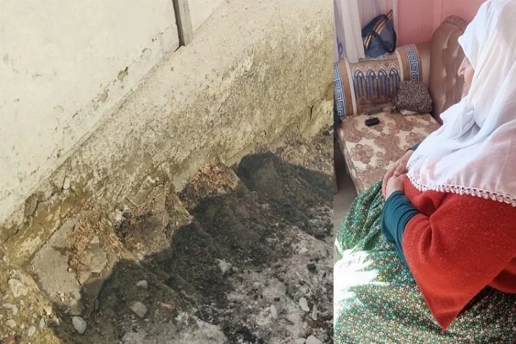 Fil hastası yaşlı kadın yıkılan merdivenler yüzünde evde hapis kaldı
