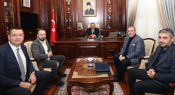 Kamat ve yönetim kurulu, Bursa Valisi Yakup Canbolat’ı ziyaret etti