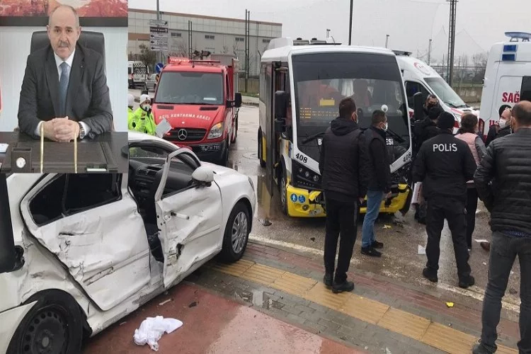 Bursa’da kaza: Çanakkale Orman Bölge Müdürü hafif, eşi ağır yaralı