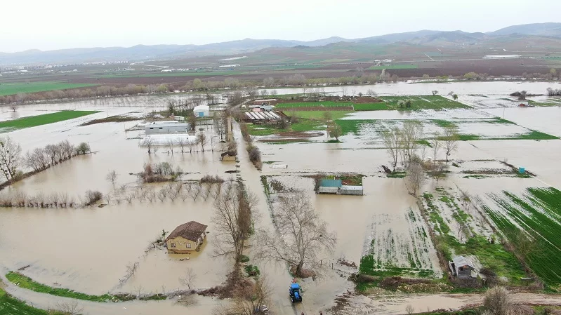 Bursa’da 35 bin dönüm arazi sular altında