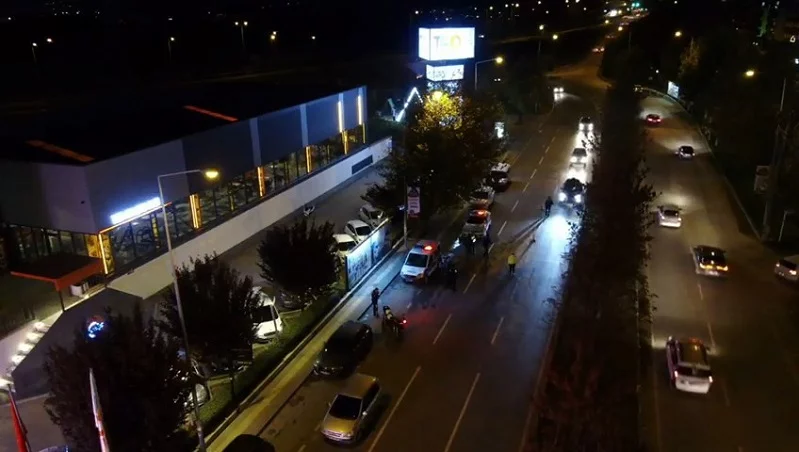 Bursa’da ”drone destekli” asayiş uygulaması
