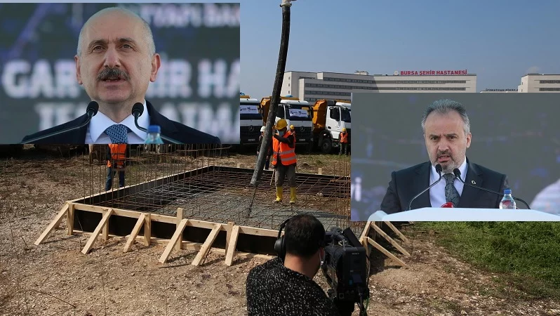 Bakan Karaismailoğlu, Bursa Şehir Hastanesi metro hattının temelini attı