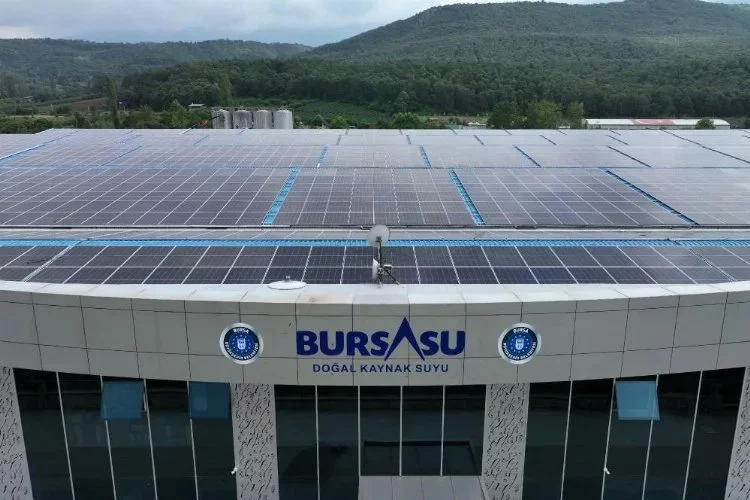 Bursa'da su fabrikasında elektrik üretiliyor