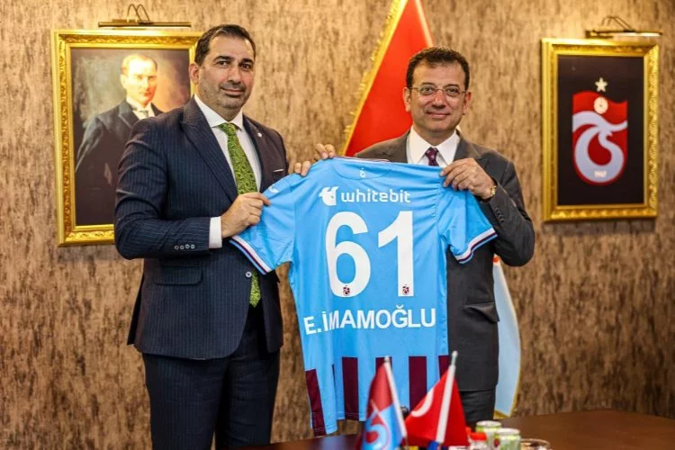 Ekrem İmamoğlu, Trabzonspor'u ziyaret etti